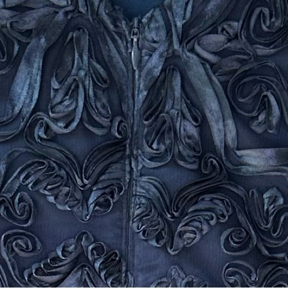 Cocktail short dress. Plus size 1950’s vintage look, 3D Lace a stunning piece - Picture 4 of 12